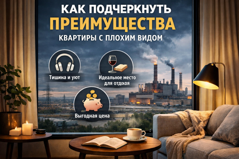 Как подчеркнуть преимущества квартиры с плохим видом