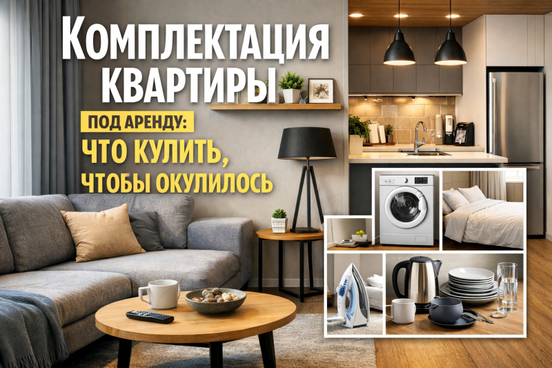 Комплектация квартиры под аренду: что купить, чтобы окупилось