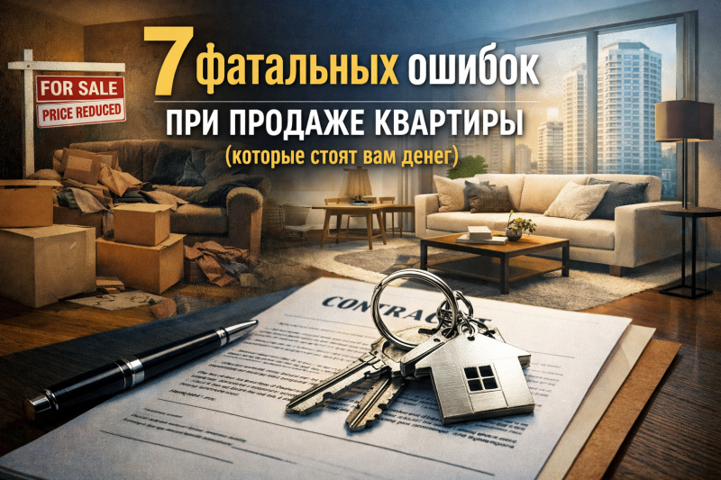 7 фатальных ошибок при продаже квартиры (которые стоят вам денег)