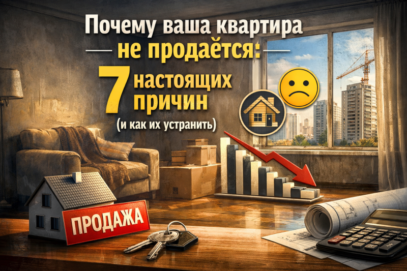 Почему ваша квартира не продаётся: 7 настоящих причин (и как их устранить)