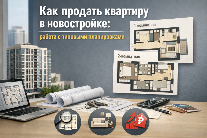Как продать квартиру в новостройке: работа с типовыми планировками