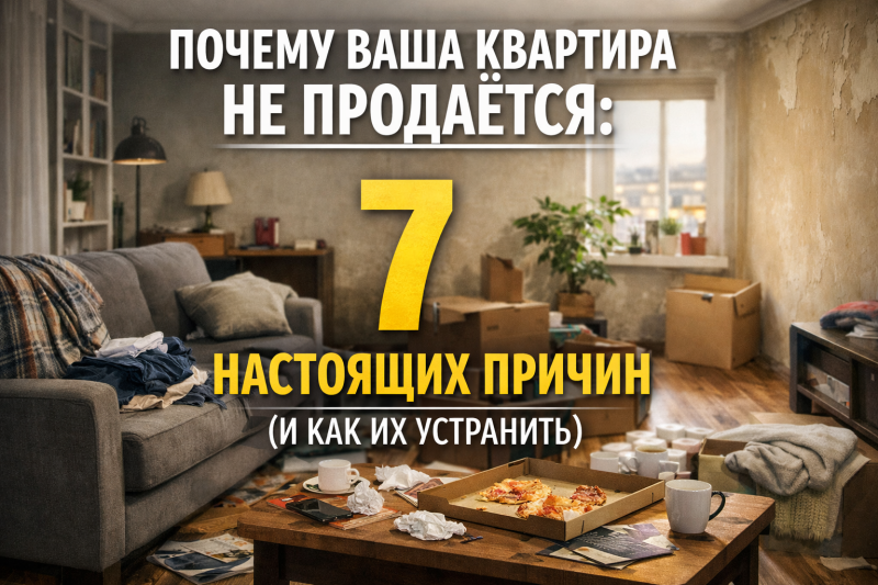 Почему ваша квартира не продаётся: 7 настоящих причин (и как их устранить)