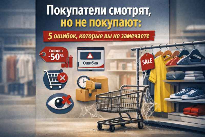 Покупатели смотрят, но не покупают: 5 ошибок, которые вы не замечаете
