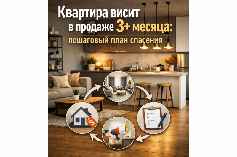 Квартира висит в продаже 3+ месяца: пошаговый план спасения