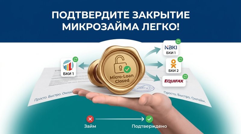 Как подтвердить закрытие микрозайма перед бюро кредитных историй