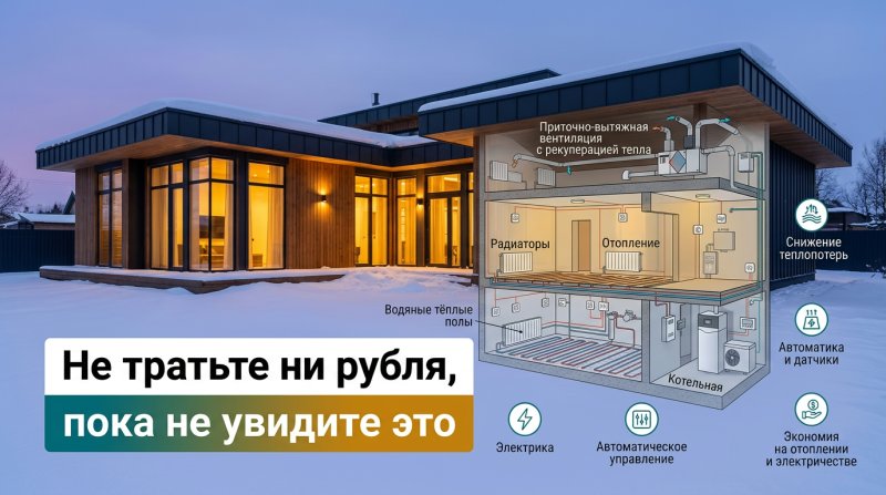 Энергоэффективный дом: 10 решений, которые окупятся за 3-5 лет