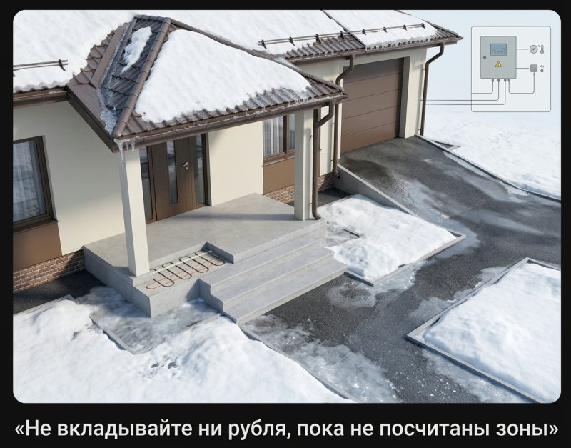 Системы снеготаяния: когда они необходимы и сколько стоят под ключ