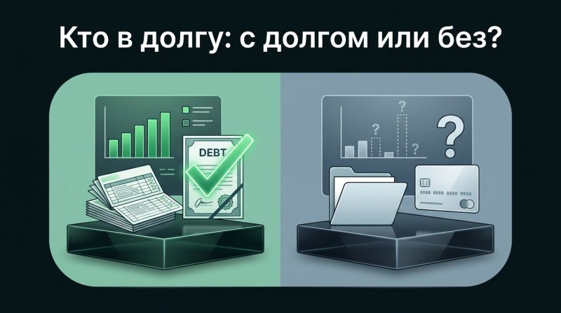 Сравнение: как банки оценивают заемщика с погашенными долгами и без кредитной истории