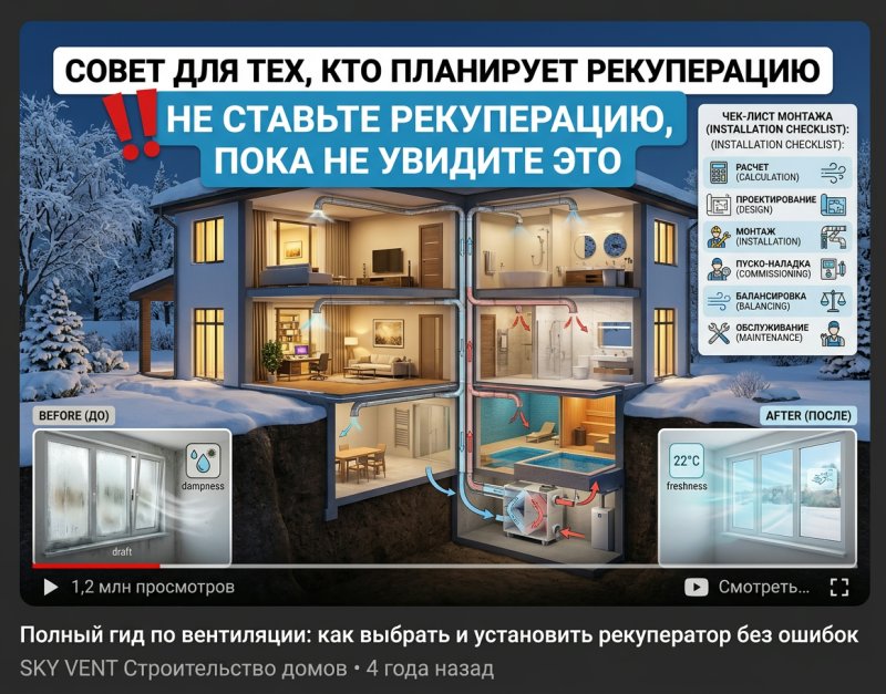 Все про вентиляцию с рекуперацией: стоит ли устанавливать в частном доме в 2025 году