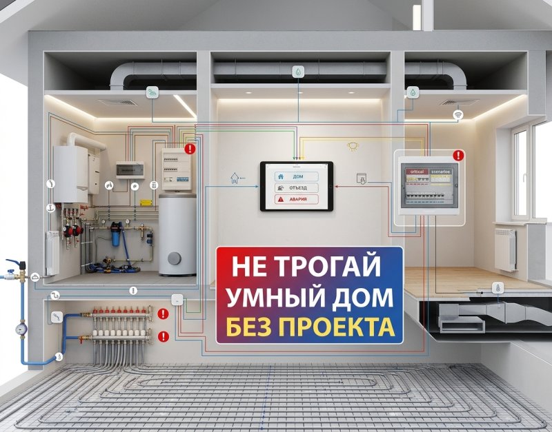 Система умный дом: интеграция сантехники, электрики и вентиляции