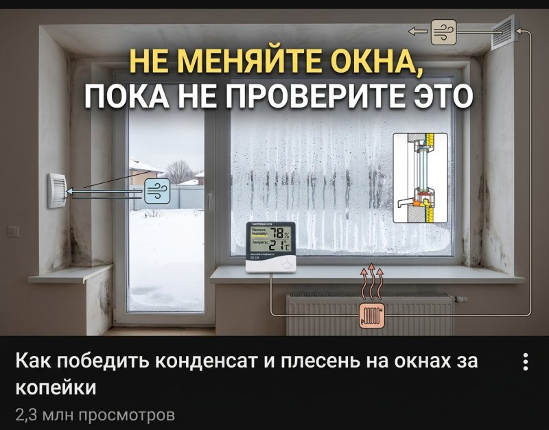 Борьба с запотеванием окон и влажностью в доме: причины и решения