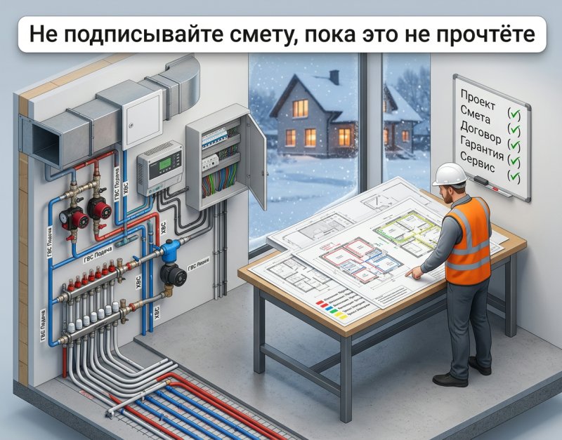 Как выбрать подрядчика для инженерных систем: чек-лист и реальные критерии