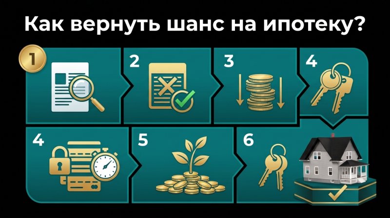 Пошаговая инструкция: что делать, если отказали в ипотеке из-за скоринга