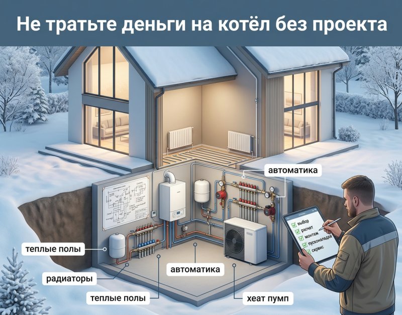 Полное руководство по системе отопления загородного дома 2025: выбор, расчет, монтаж