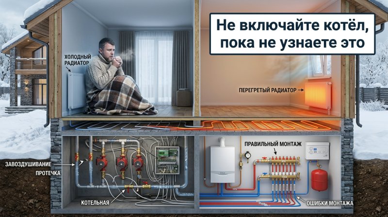 10 ошибок при монтаже отопления, которые приводят к переделке и авариям
