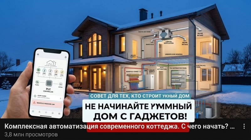 Умный дом для загородной недвижимости: автоматизация отопления, воды, электрики и вентиляции