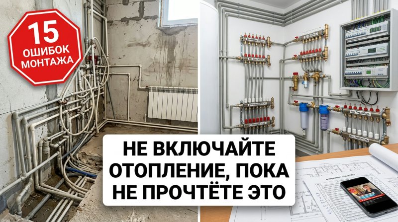 15 ошибок монтажа сантехники и отопления в частном доме и как их избежать