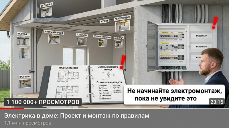 Электромонтаж в загородном доме: от силового ввода до розетки