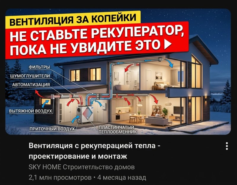 Вентиляция с рекуперацией тепла: принцип работы, плюсы и минусы для дома