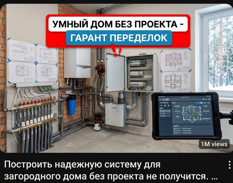 Умный дом под ключ: автоматизация инженерных систем, отопления и вентиляции