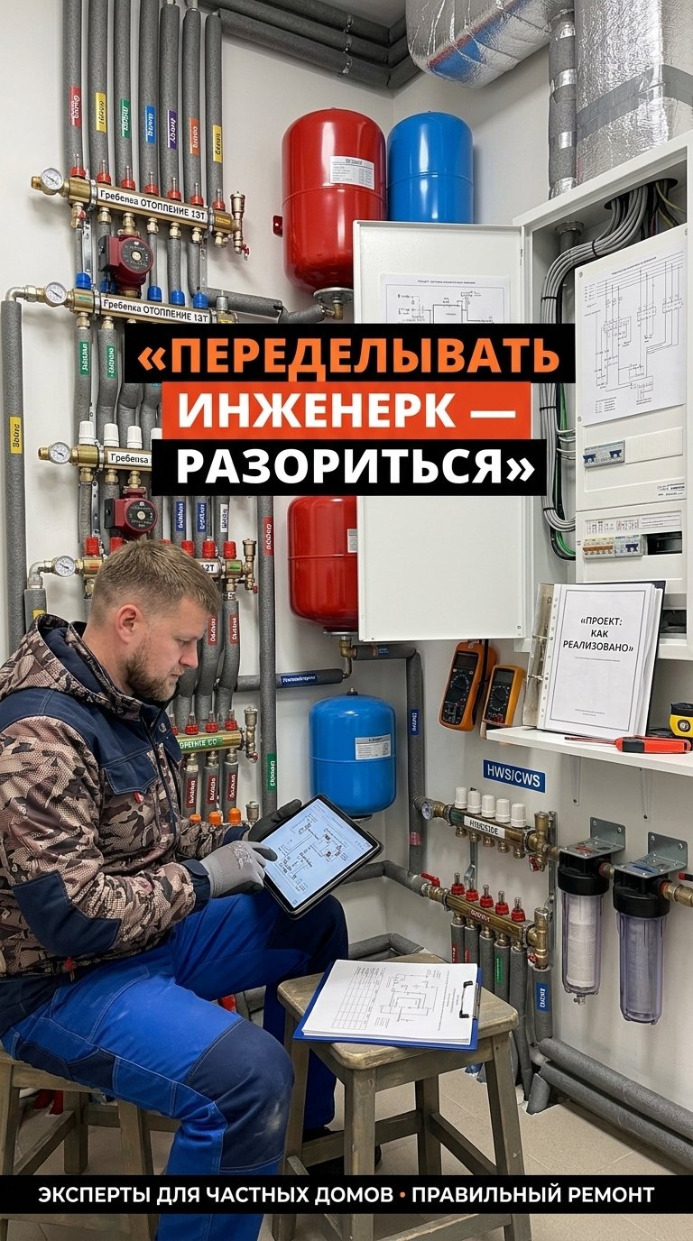 Переделка инженерных систем: как мы исправляем ошибки других подрядчиков