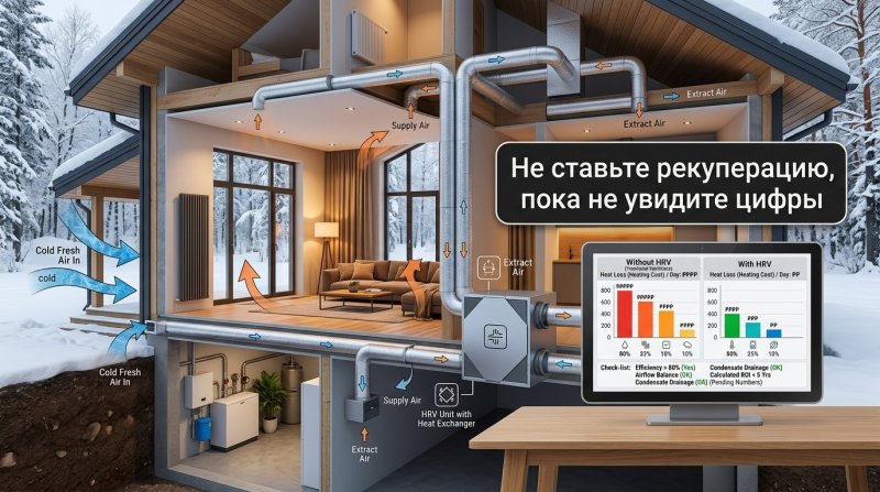 Вентиляция с рекуперацией: честный расчет окупаемости для дома