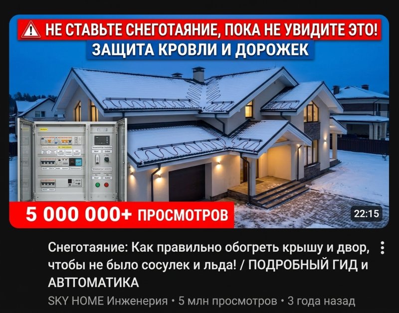 Система снеготаяния: проектирование и монтаж для безопасной зимы