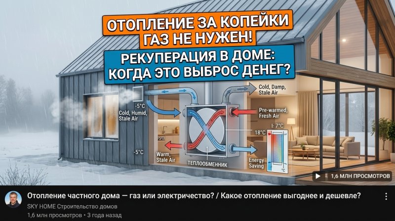 Рекуперация воздуха в частном доме: маркетинг или реальная польза?