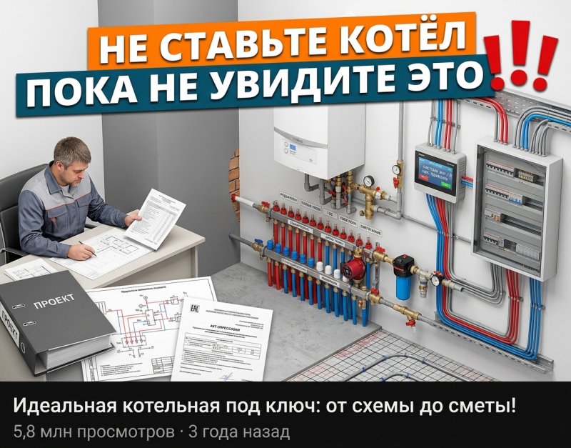 Монтаж котельной: пошаговый процесс от проекта до запуска системы