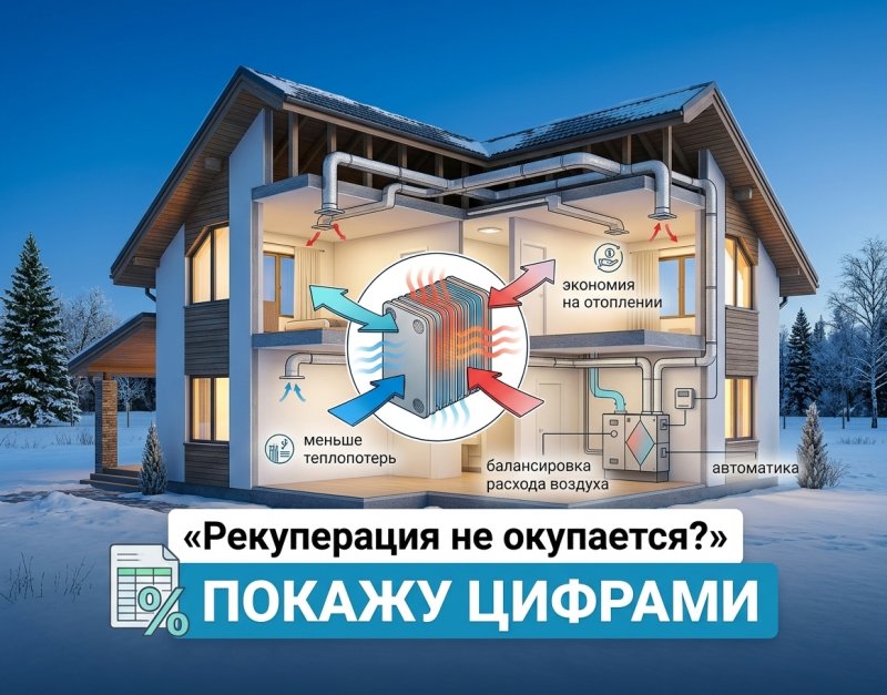 Вентиляция с рекуперацией: экономия, принцип работы, срок окупаемости