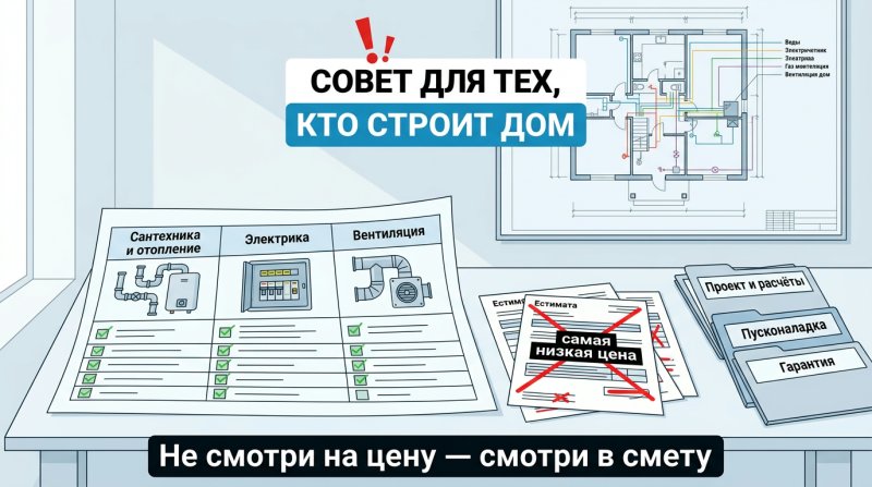 Базовый чек-лист для выбора подрядчика на сантехнику, электрику и вентиляцию