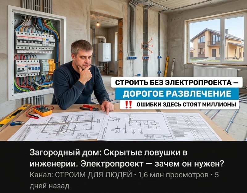 Проектирование электрики в загородном доме: нюансы, ошибки, кейсы