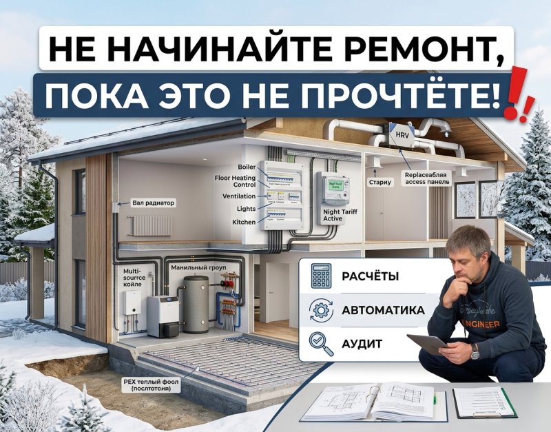 Энергоэффективность инженерных систем: как сэкономить на отоплении, электрике, вентиляции