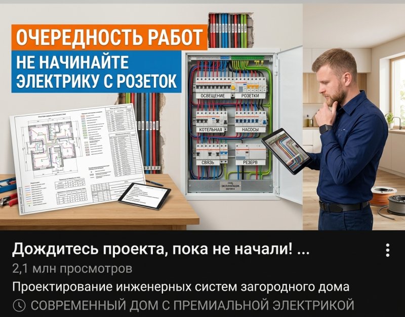 Премиальная электрика: принципы идеального монтажа, эстетика, скрытая проводка