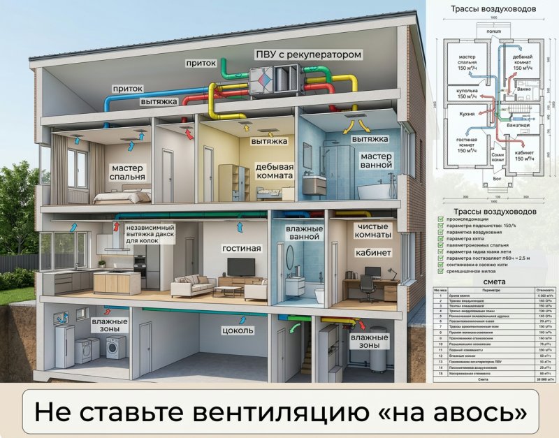 Как выбрать вентиляцию для дома: приточная, вытяжная, рекуперация