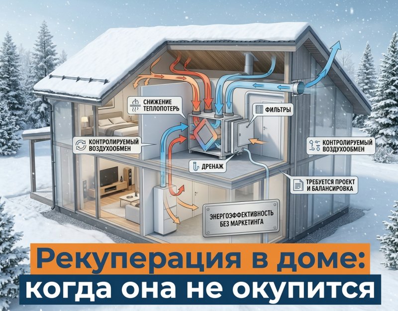 Вентиляция с рекуперацией для дома: преимущества, недостатки и расчет эффективности
