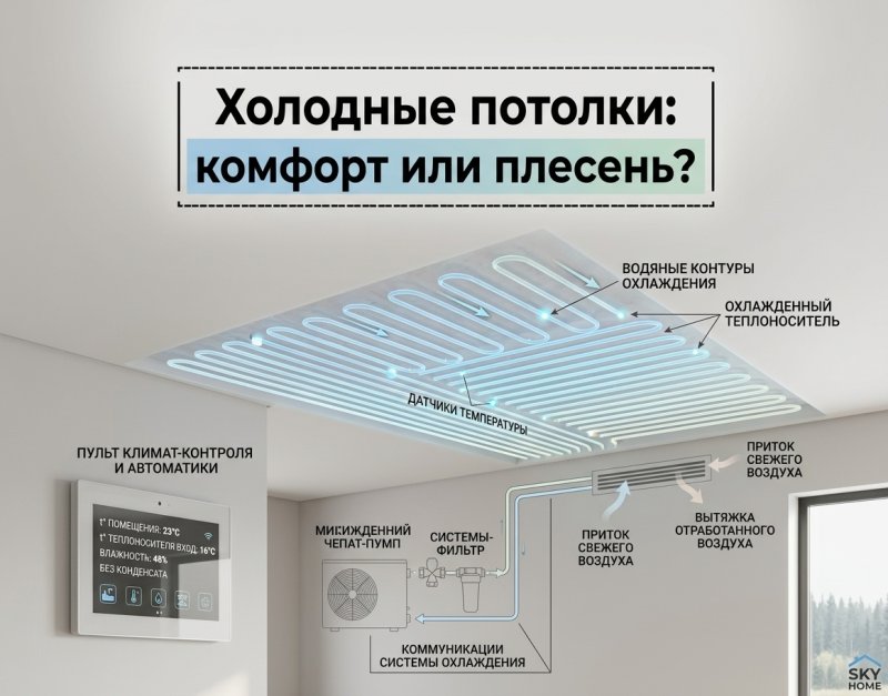 Холодные потолки вместо кондиционера: плюсы, минусы и опыт Инком Инженеринг