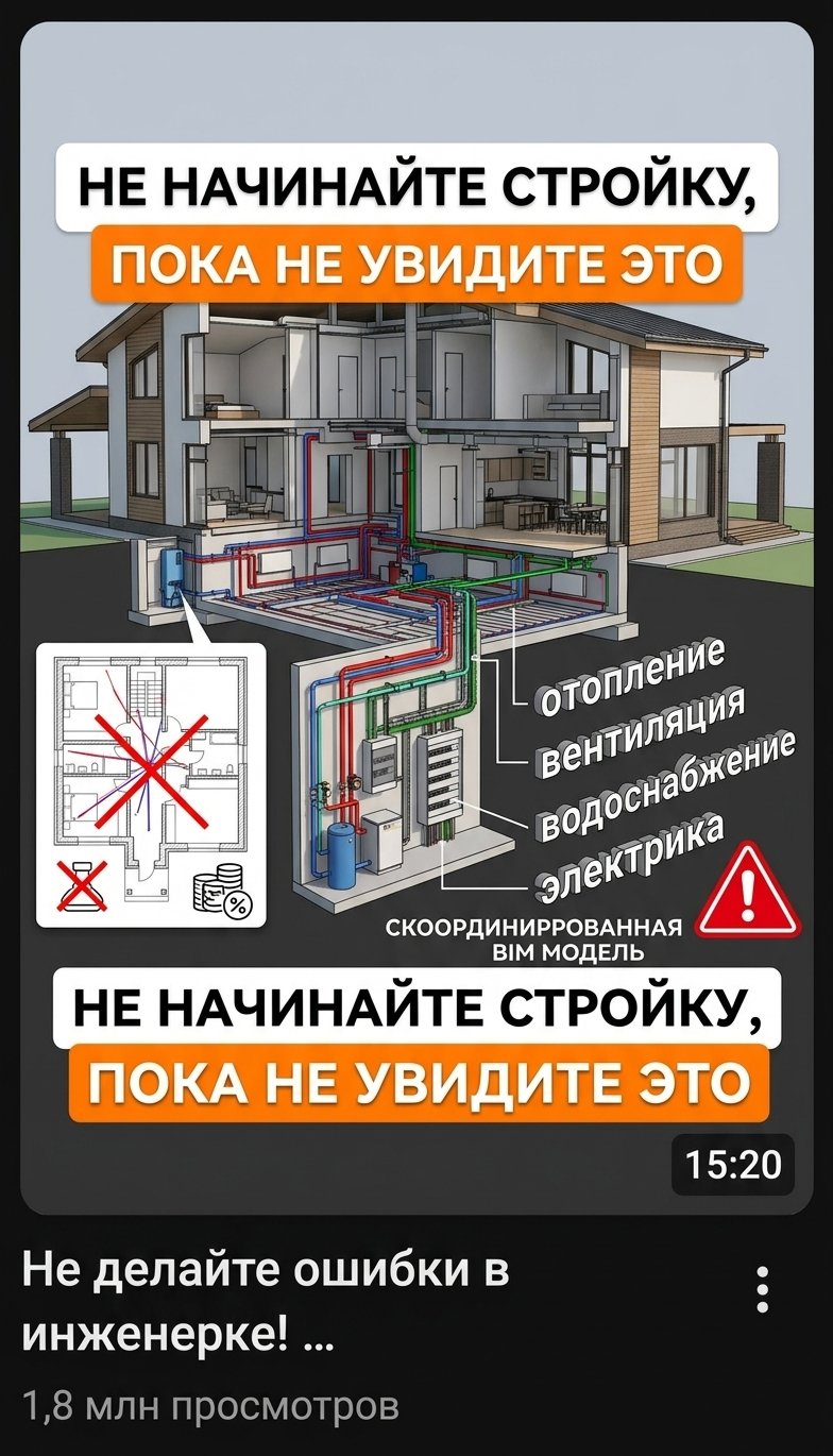 BIM-проектирование инженерных систем: как 3D-моделирование экономит ваши деньги