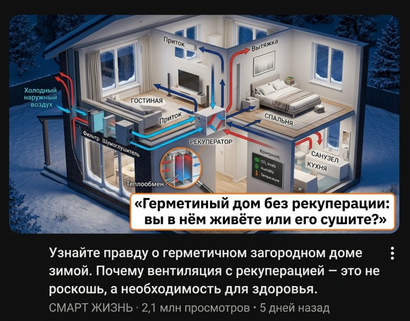 Вентиляция с рекуперацией: принципы работы, выгода и окупаемость для частного дома