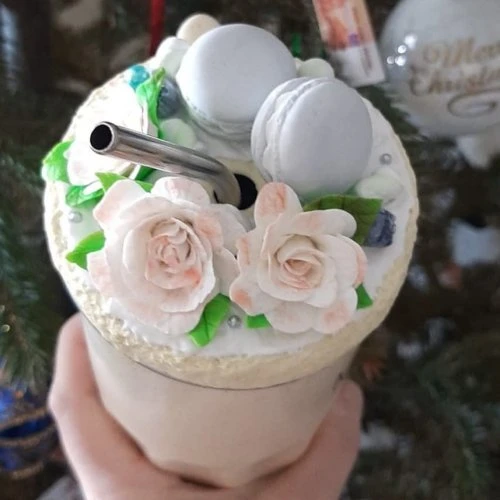 Стакан с декором