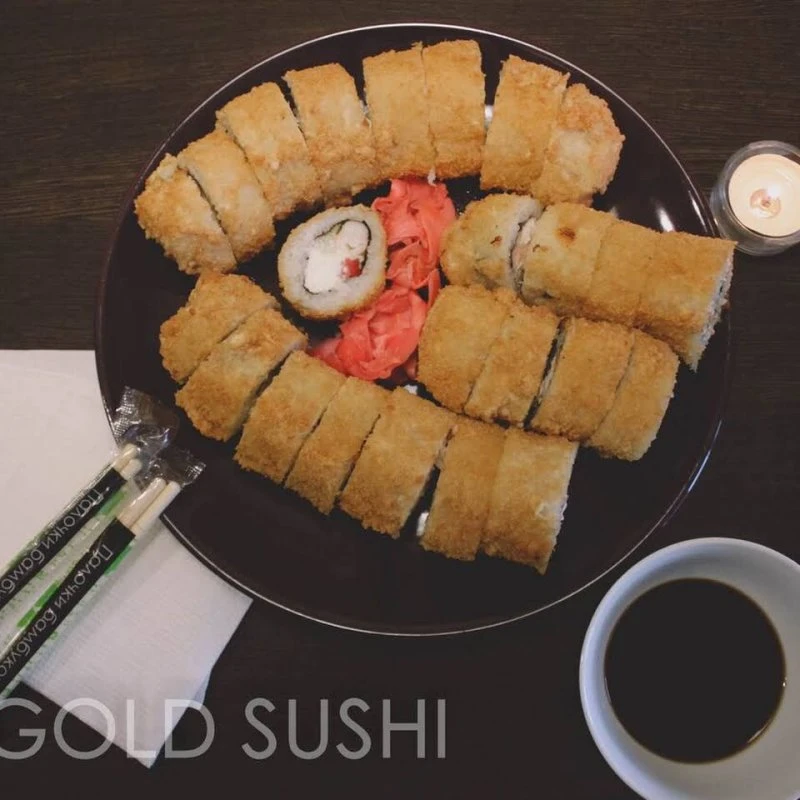 Big gold sushi