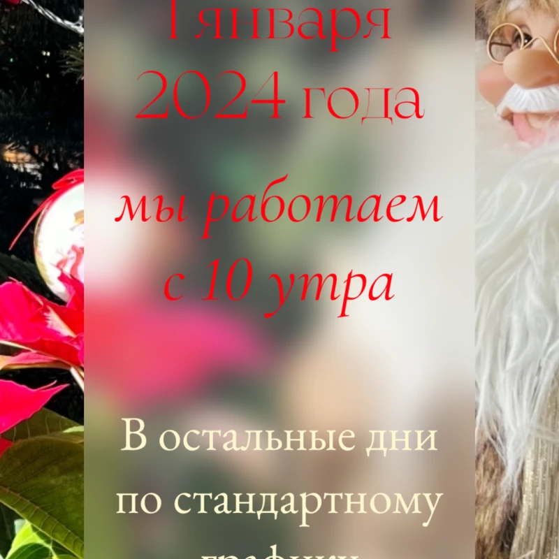 График работы в новогодние праздники