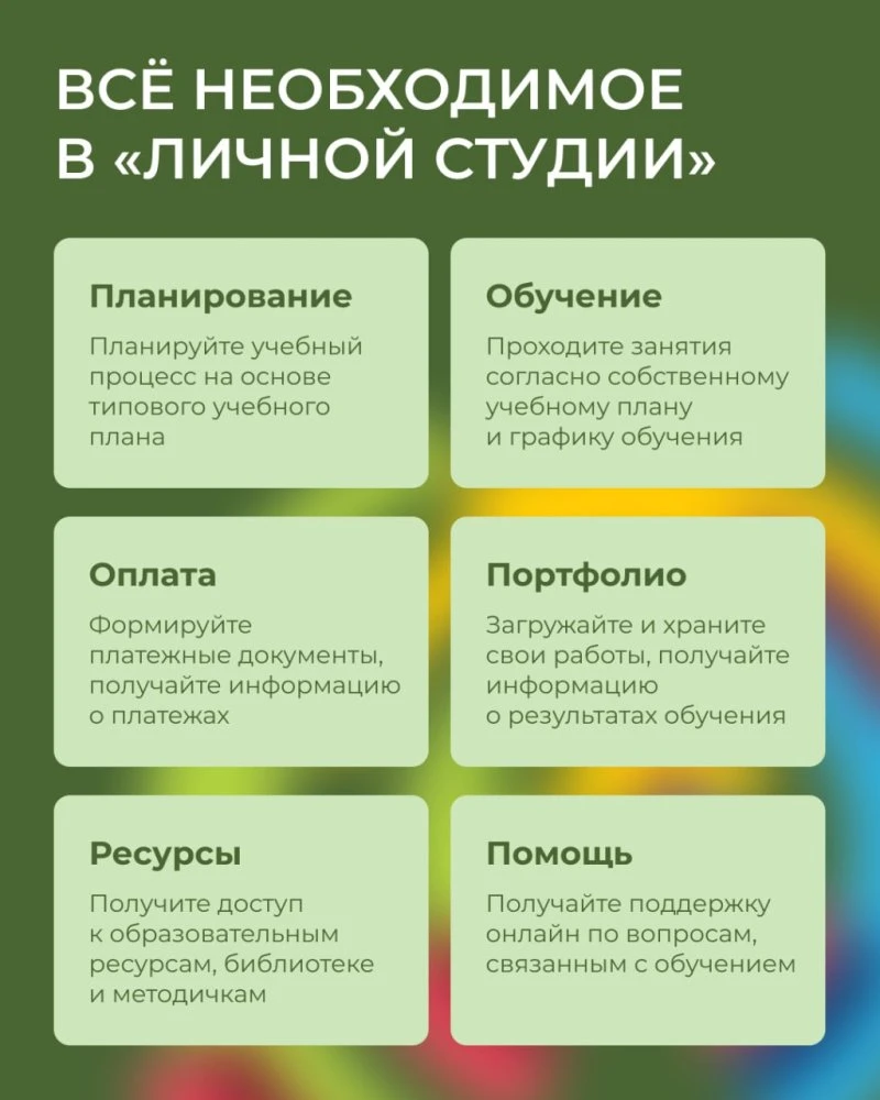 Личная студия — онлайн-кабинет студентов, обучающихся на платформе УМНЕЙ