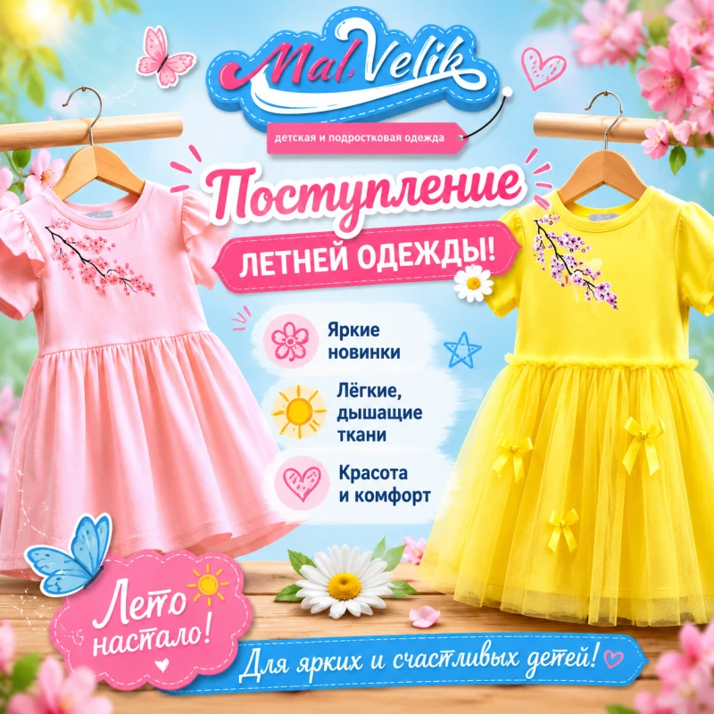 В МалВелик поступила самая яркая, легкая и стильная летняя коллекция!