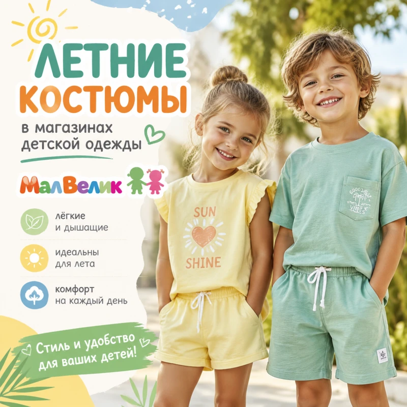 ☀️ Лето в самом разгаре в "МалВелик".
