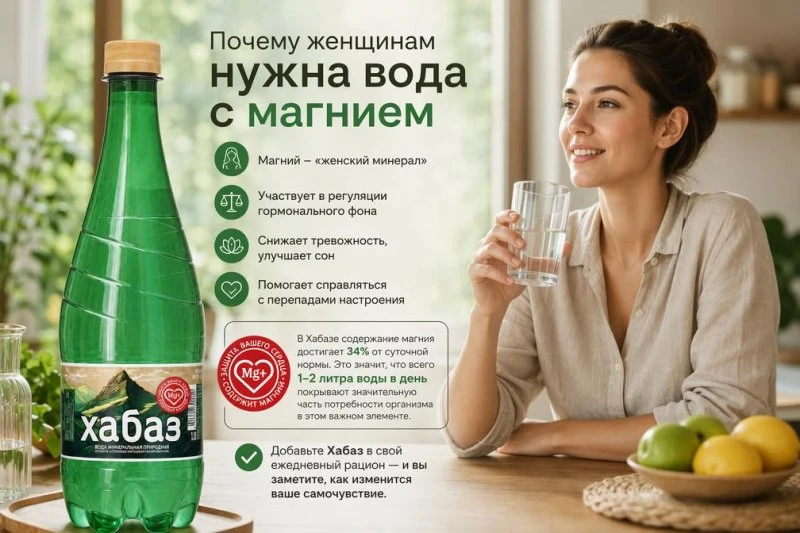Почему женщинам нужна вода с магнием