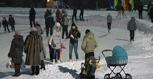 Каток на стадионе «Металлург»