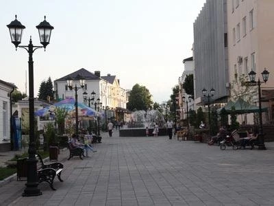 Пешеходная зона улицы Кабардинская