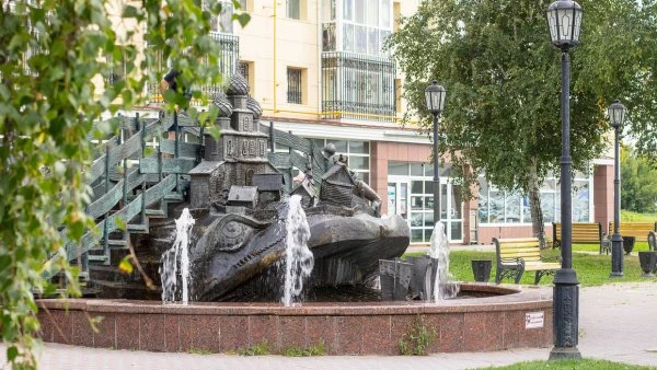 Парковые скульптуры по сюжету сказки «Конек-Горбунок»