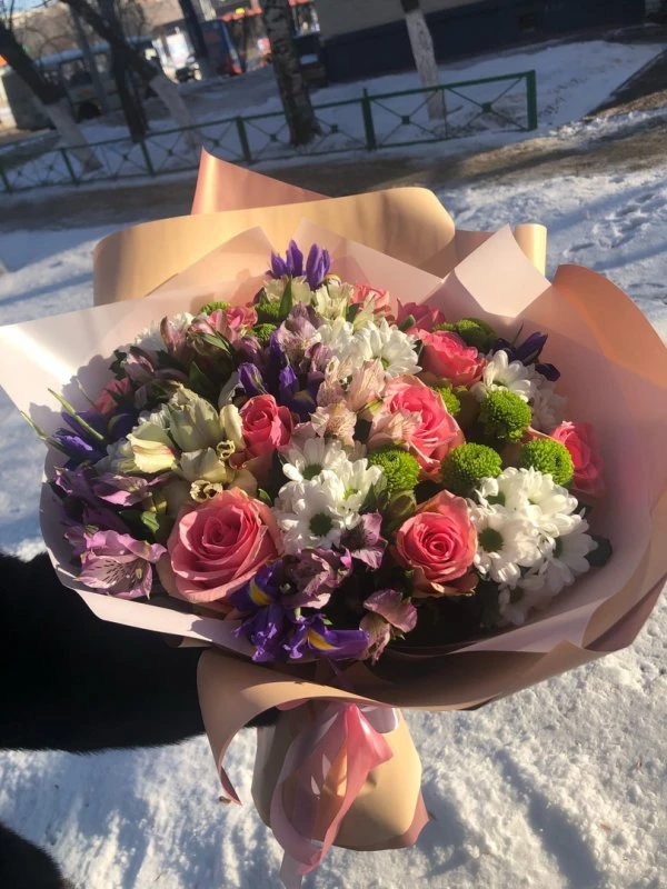 Центр цветов с одной ценой